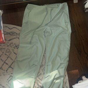 Women's Light Green Cargo Pants